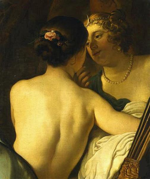 Gerard van Honthorst Jupiter in the Guise of Diana Seducing Callisto oil painting picture